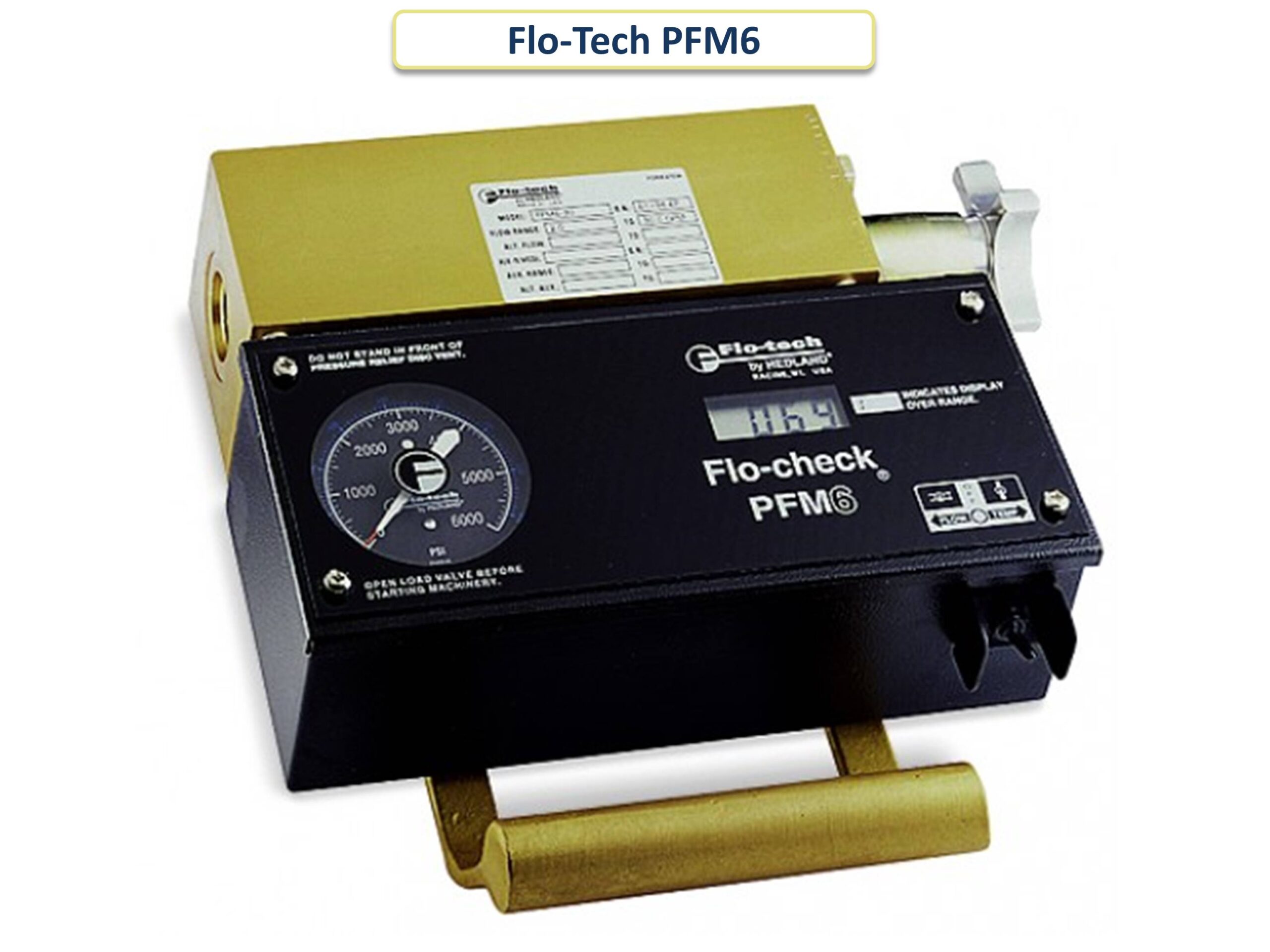 Цифровой портативный гидравлический тестер Flo-Tech PFM6 - слайдер